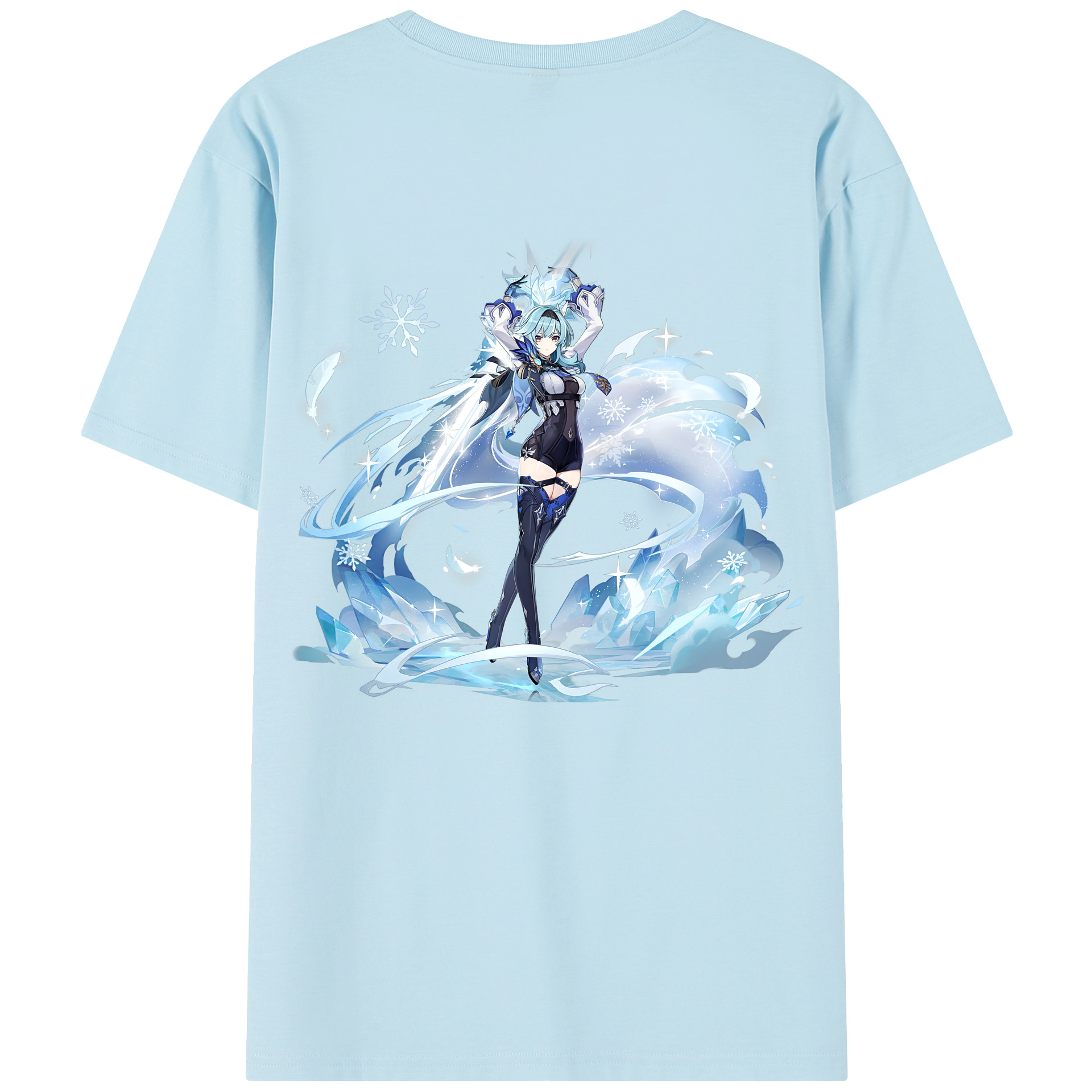 げんし神 优菈 ゆうら genshin Yūra 綿100％半袖Tシャツ（背面プリント）